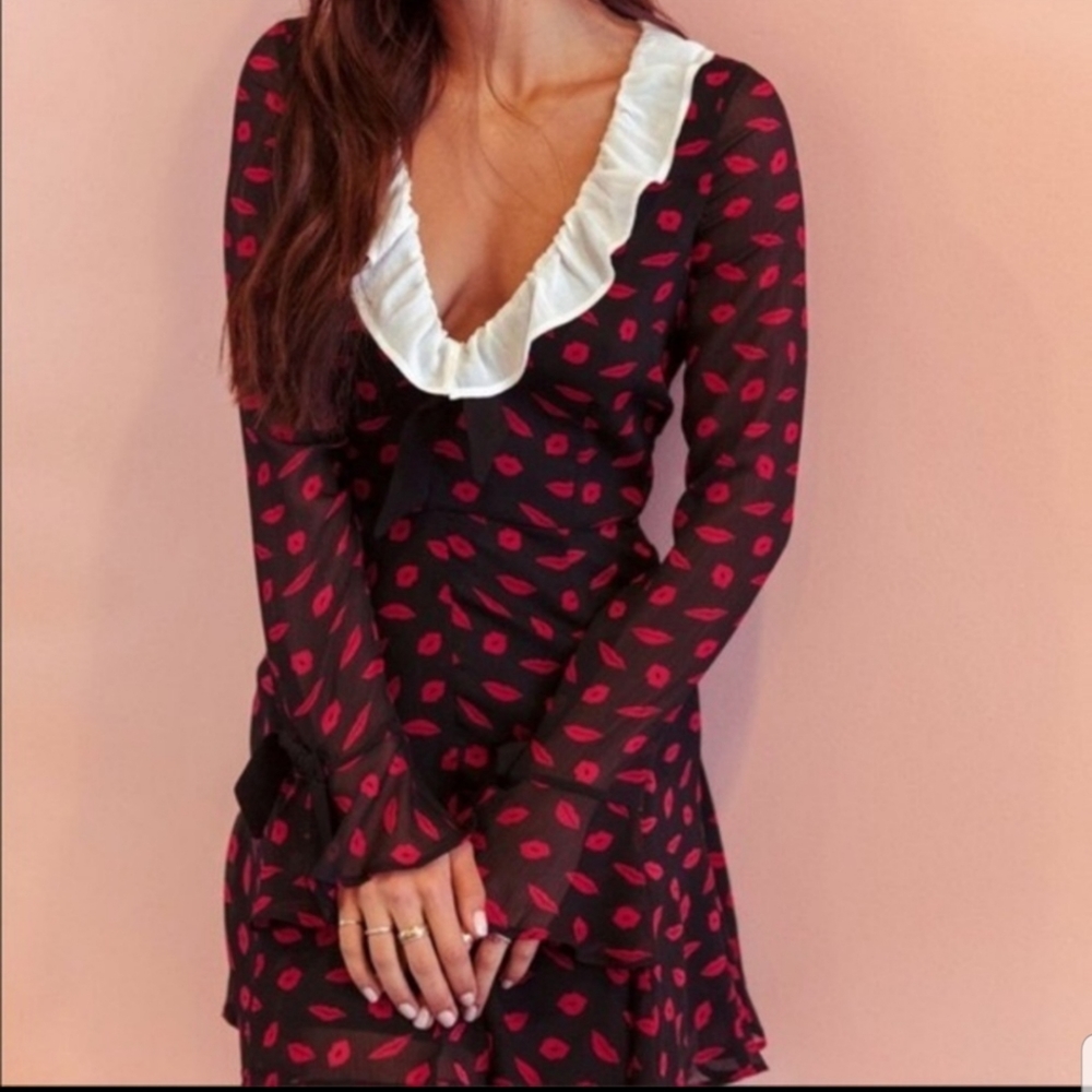 For Love & Lemons “Bianca” Lip Dress Medium
